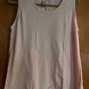 Chico's White Cream Tank Top Soft Knit Sleeveless